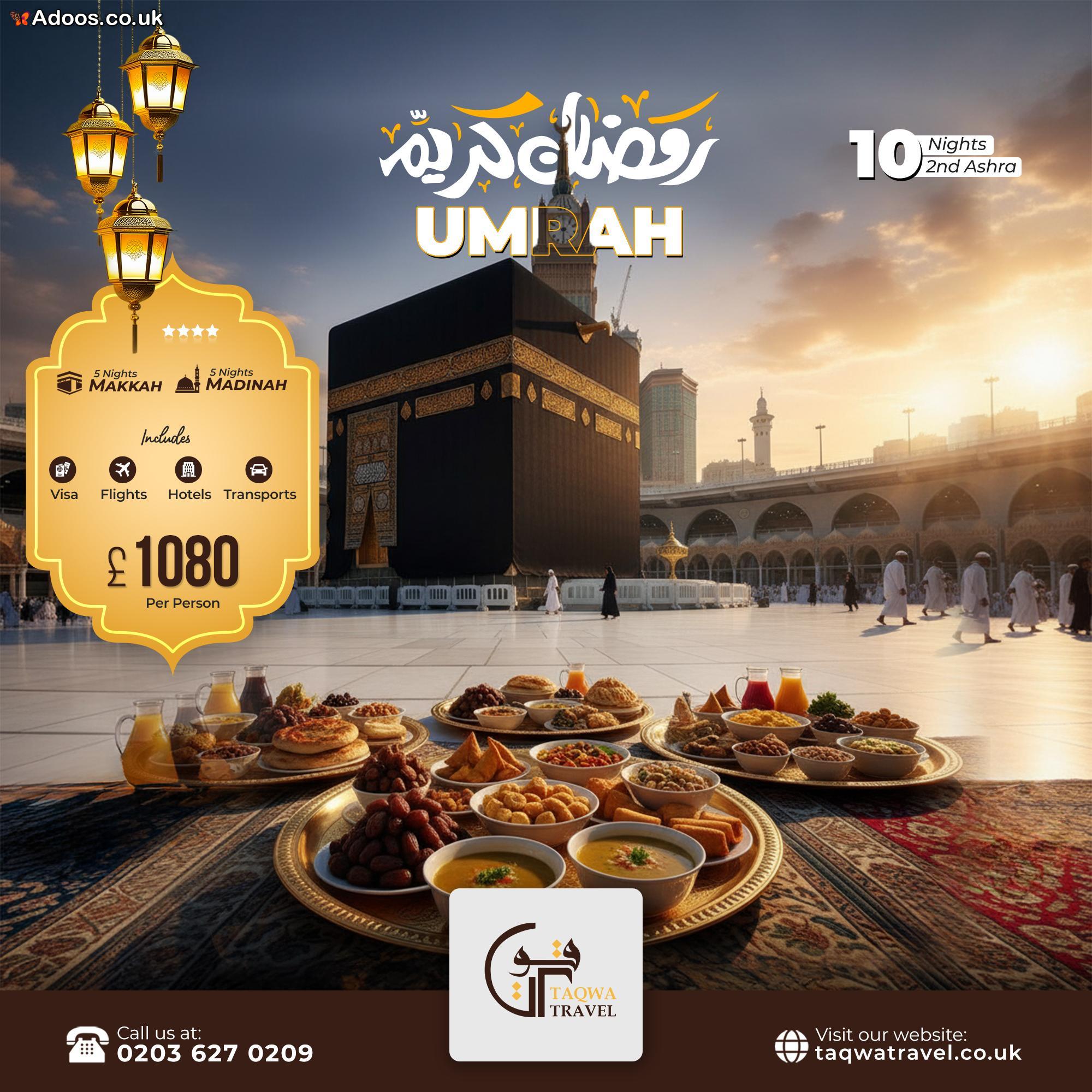 Ramadan Umrah Packages 2026 | Book Now from UK from Manchester - SW17 ...