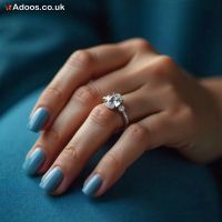 1ct Oval Diamond Shoulder Lab Grown Diamond Engagement Rings.