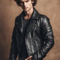 For Sale: Lambskin Leather Moto Jacket - $250