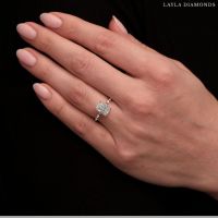 Radiant Cut Engagement Rings with Distinct Modern Detail