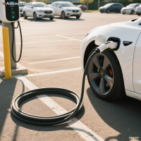 Professional cables protect car charging throughout the process