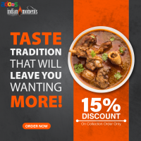 Get a 15% Discount On Collection Orders Only.