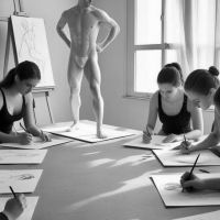 Male butler and life drawing model for event hire