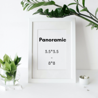 Panoramic Random Sizes 3.5×3.5 picture frame