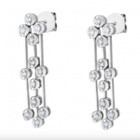 Diamond Drop Earrings | Round Cut | 