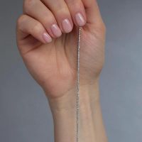 Experience the brilliance of lab grown 1ct Diamond Tennis Bracelet