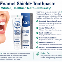 nHAP Enamel Shield+ Toothpaste – Repair, Whiten & Protect Teeth Natura