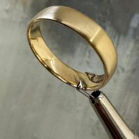 Best 5mm Matt Soft Court Wedding Band for Him | Comfort Fit with Love