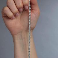 Experience the brilliance of lab grown 10ct Diamond Tennis Bracelet
