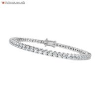 2.70 ct Natural Round Diamond Tennis Bracelet in 9K White Gold
