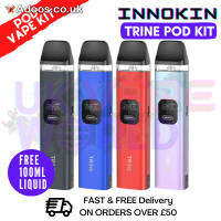 Innokin Trine Pod Vape Kit with Replaceable Battery + 100ML Eliquid