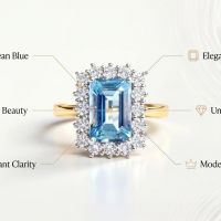 Exceptional Aquamarine Diamond Ring – Modern Luxury
