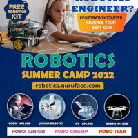  Robotics Summer Camp 2022 for kids(6-18 Yrs) starting on 21st May 202