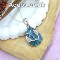 Exquisite Blue Copper Turquoise Stone Jewelry by Akrati Jewelry Inc.