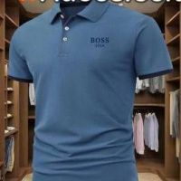 X950BOS1924 Print Summer Men'S Polo Shirt