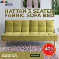 Hattan 3 Seater Fabric Sofa Bed For Sale 40% OFF