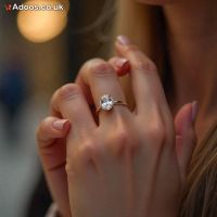 1.70ct Oval Solitaire Lab Grown Diamond Engagement Rings in London.