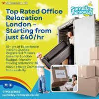 Top Rated Office Relocation London – Starting from just £40/hr
