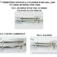 Mercedes Ponton 6-cylinder W180 220A, 220S, 220SE (1954-1960) and 219 