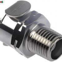 Colder Products, LCD10004BSPT, Valved Male, Threaded Coupling Body 1/4