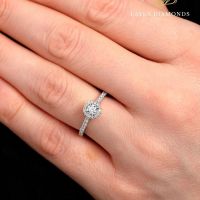 Round Cut Engagement Rings with Timeless Halo Style