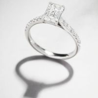 Stunning 1.30ct Emerald and Diamond Pave Ring | Layla UK